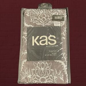 Kas Australia Kamiri Euro Sham Pillow Bedroom Decor 26" Square Home Accessory